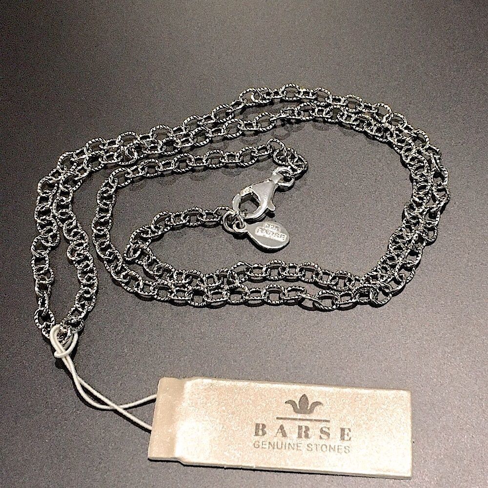 BARSE Textured Links Sterling Silver Necklace 20” - Picture 3 of 10